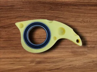 Cheesy keyrambit keychain cheese keyspinner 