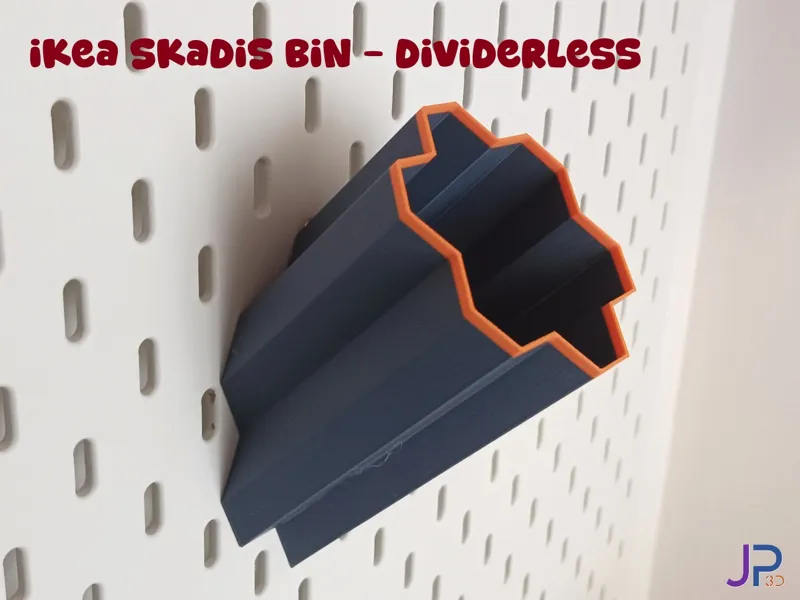 IKEA skadis bin - dividerless