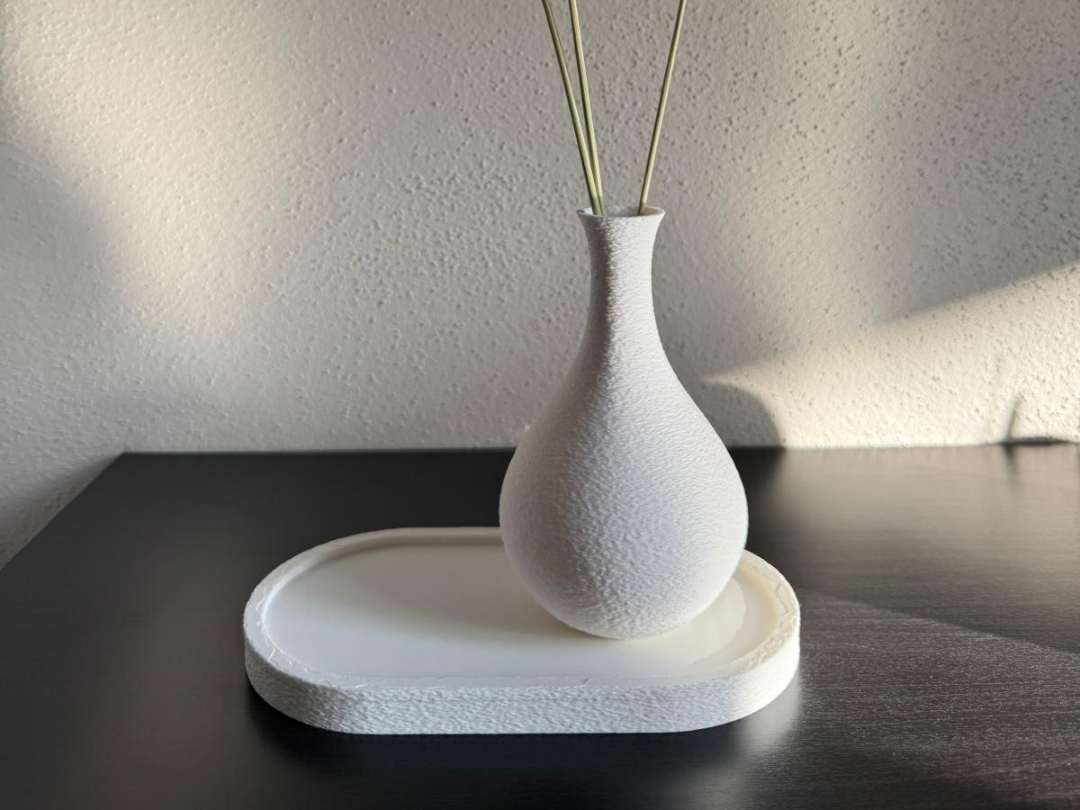 Vase und Plattform Fuzzy skin