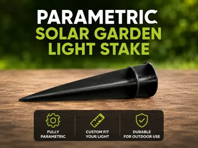 Parametric Solar Garden Light Stake