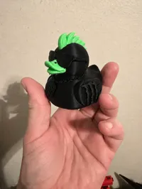 Logo/Body Black, Beak/Mohawk Green .2mm