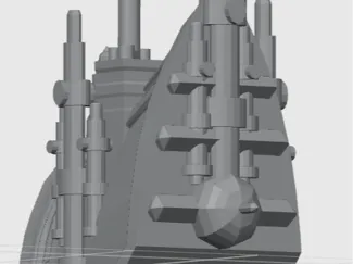 Prow gun Upgrade for BFG Emp Class Battleship