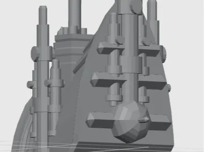 Prow gun Upgrade for BFG Emp Class Battleship
