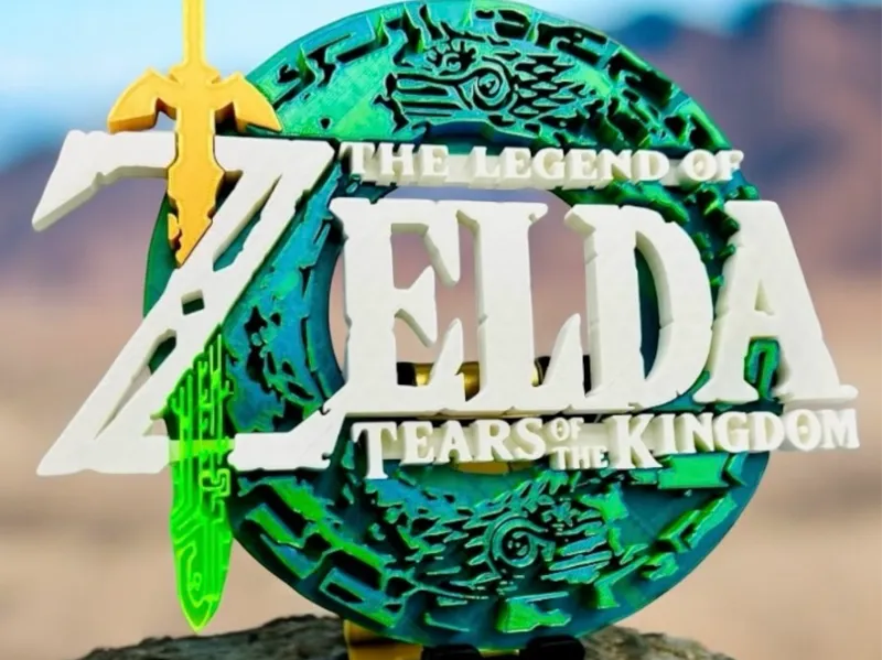 Zelda Tears of the Kingdom Display-Aufsteller Logo