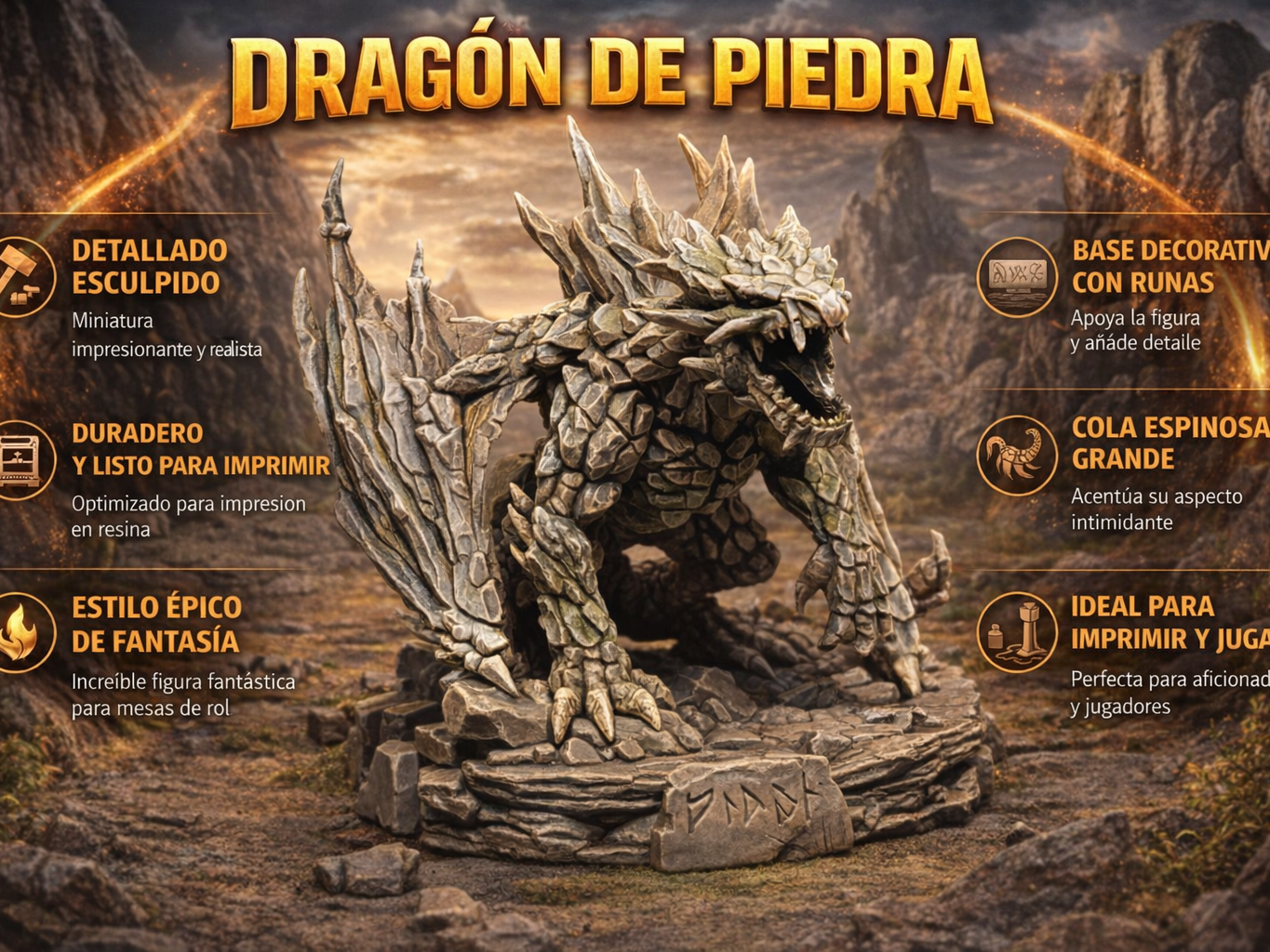 dragón de piedra