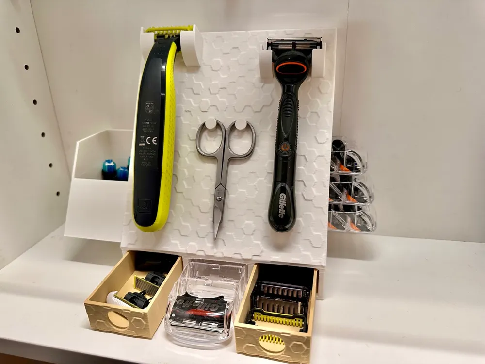 Gillette Fusion 5 & Philips OneBlade Holder/Stand - Free 3D Print Model ...