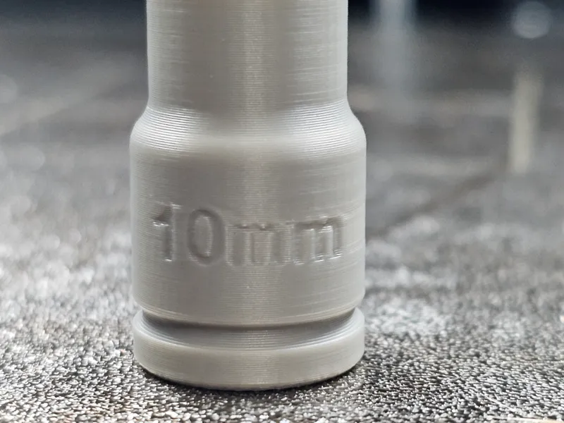 10 mm socket (To Scale)