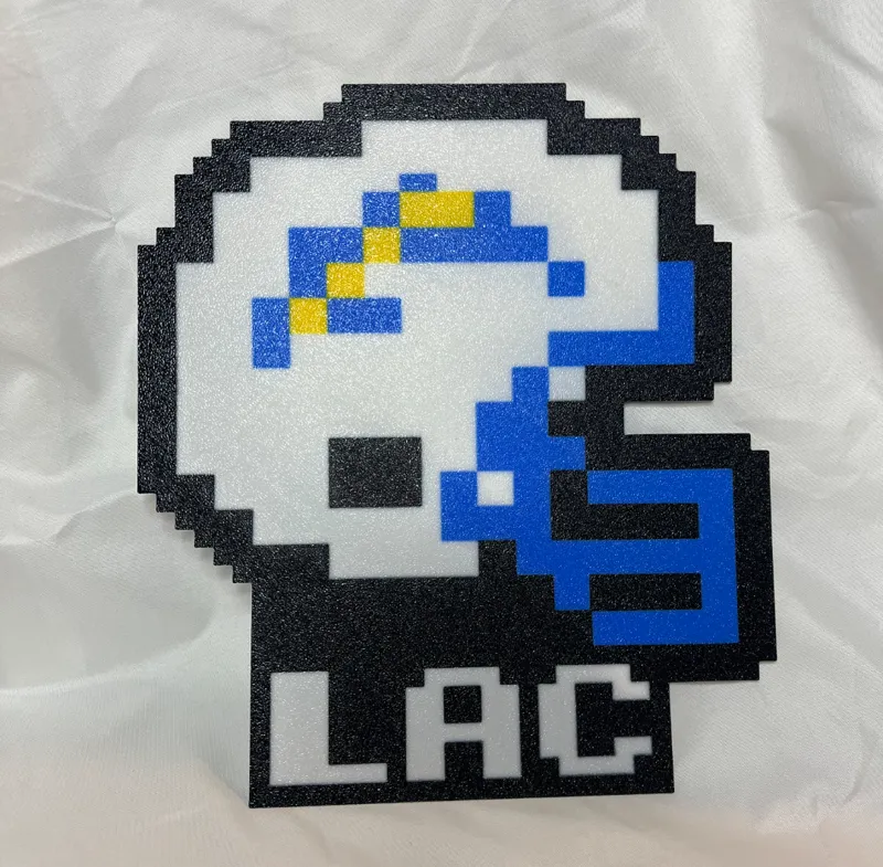 Los Angeles Chargers Tecmo Super Bowl Light Box