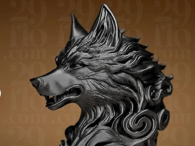 Le Loup de givre details fins