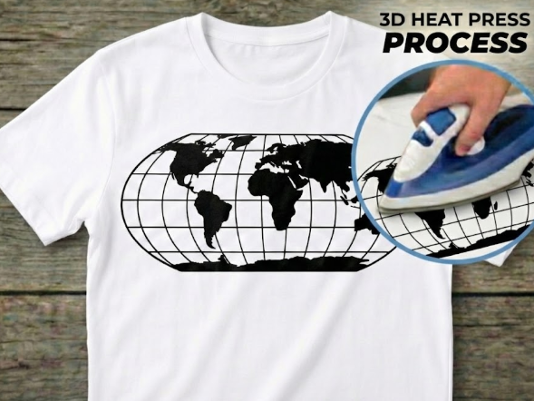 T-shirt print - World Map