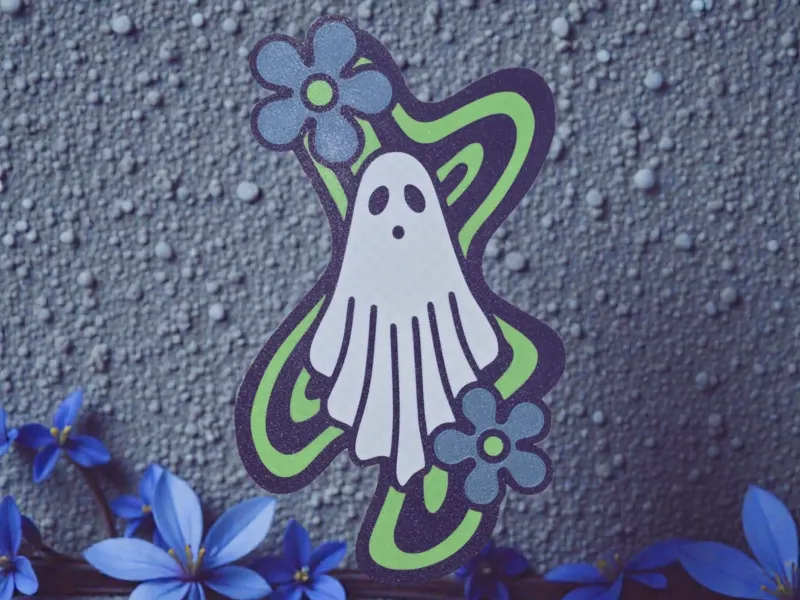 Hippy Ghost Wall Art