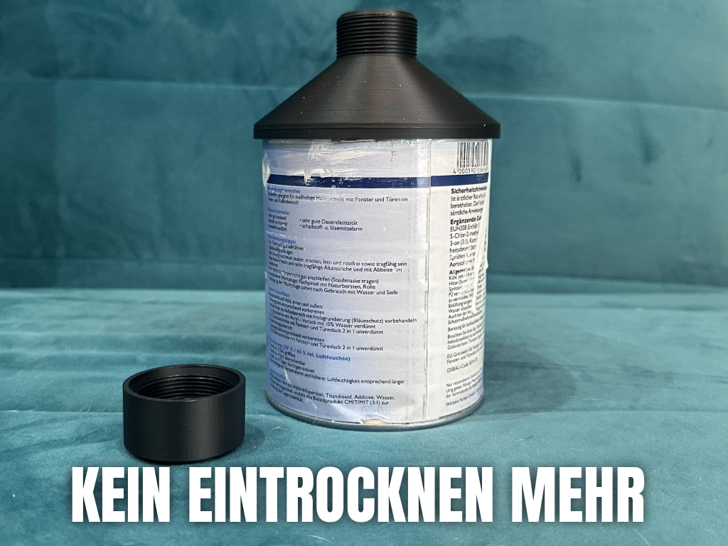 Ausgiesshilfe und Deckel für 750ml Lackdosen 