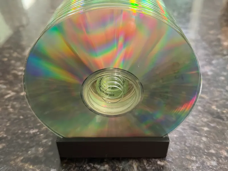 Simple Caseless CD/DVD/BD Disc Stand (30 Discs)