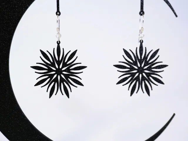 Earrings tulips
