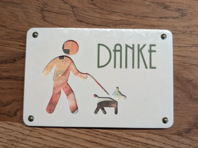 Geldgeschenk - danke Gasse