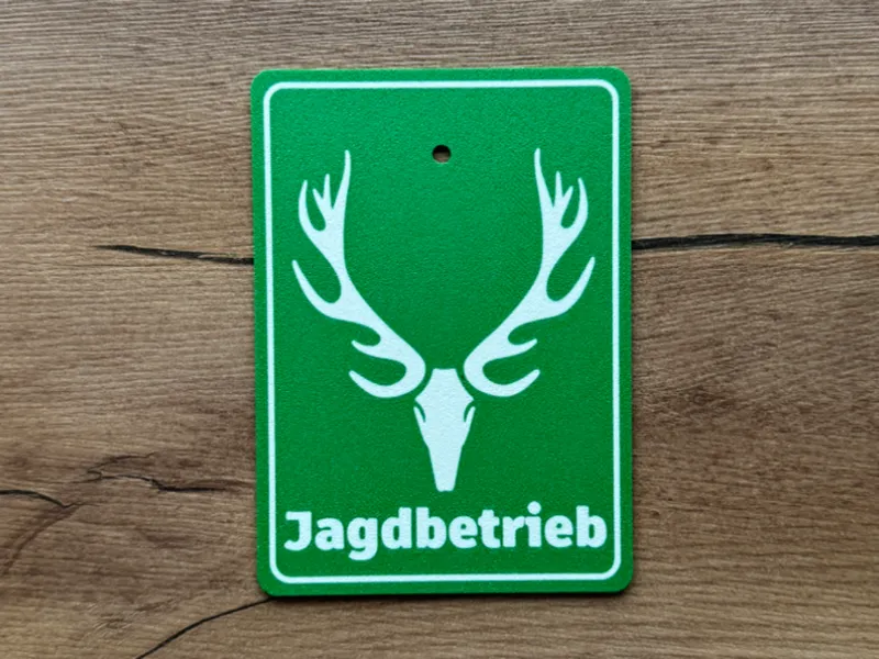 Schild Jagdbetrieb