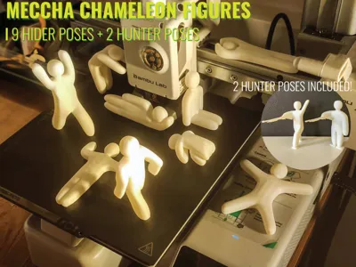 Meccha Chameleon hider/hunter figures (11 poses)