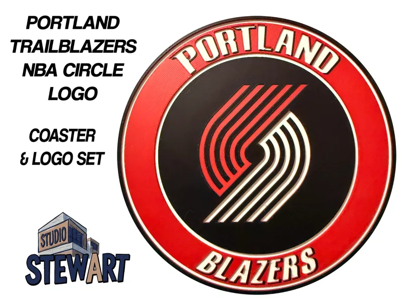 Portland Trailblazers NBA LOGO - COASTER/SIGN