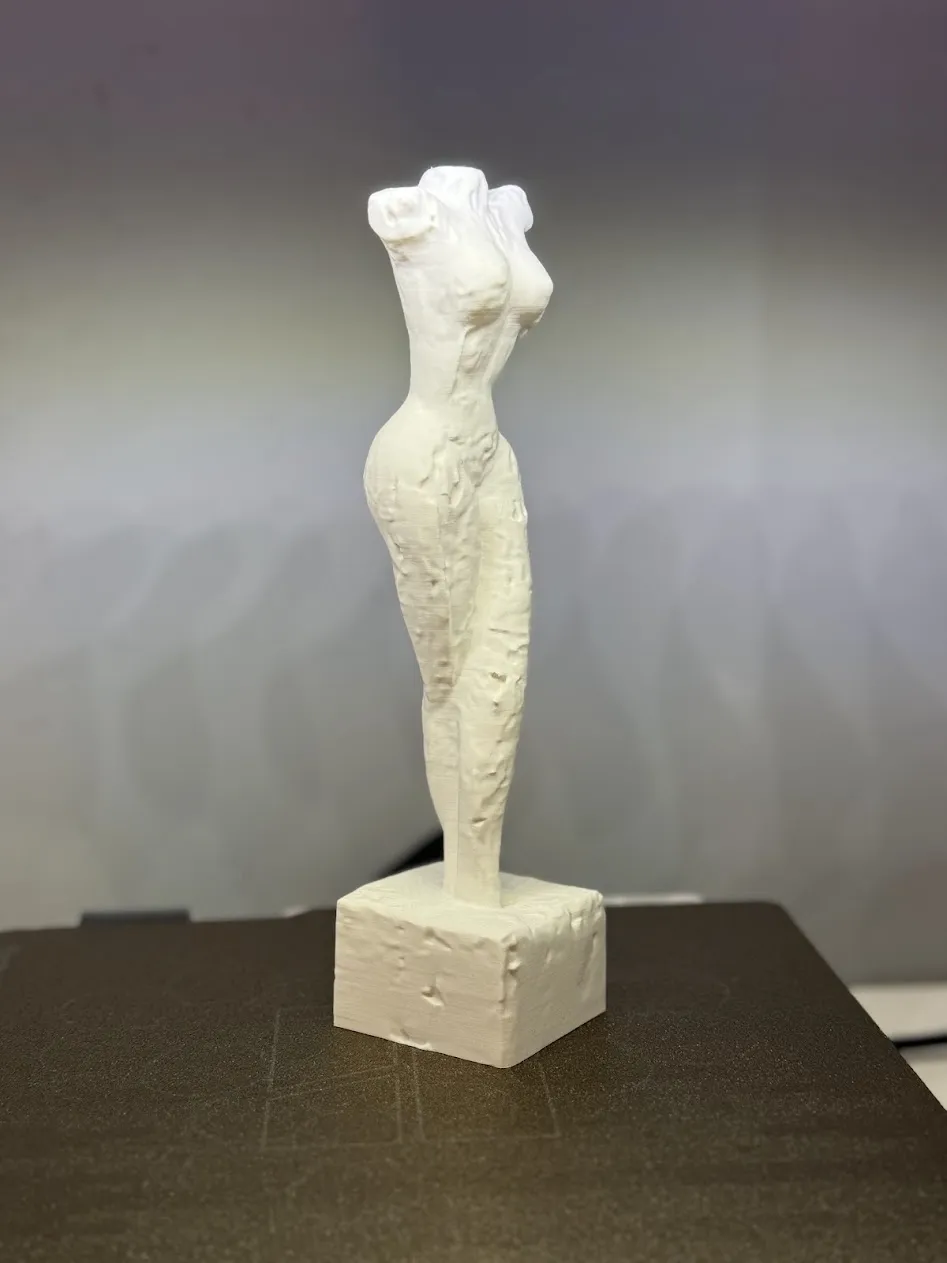 Fragmented Grace: Raw Stone Texture Female Torso - Free 3D Print Model ...