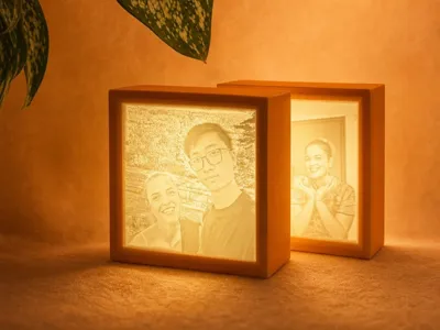 Mini 3D Image Light Cube | Portable LED Light