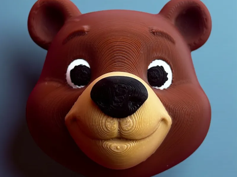 Bear head - Fridge Magnet