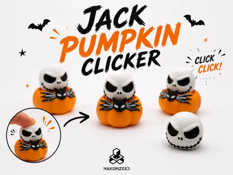 Objeto manipulable: Jack Pumpkin Clicker — referencia de MakerWorld