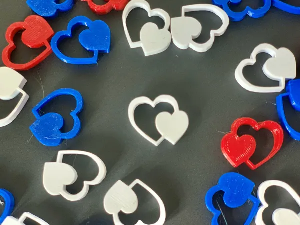 Double cœur pour la Saint-Valentin