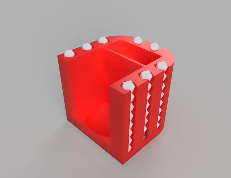All-in-One Dice Tower with Dice Storage and Magnetic Lid