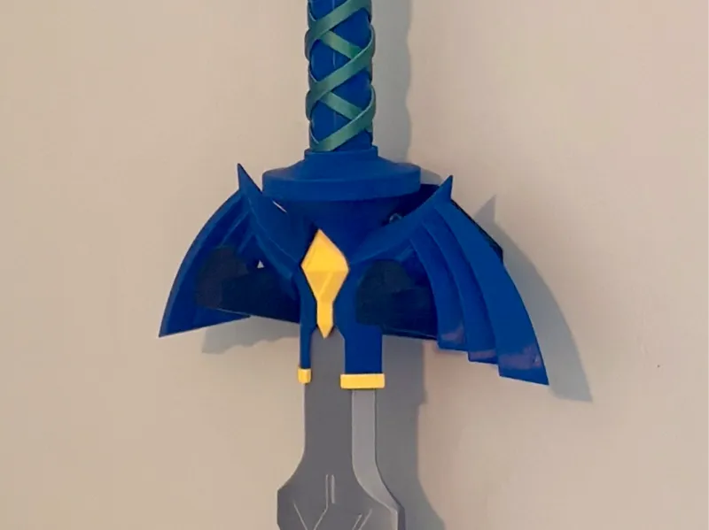 Master Sword V2.0 Wall Mount - Sword by @Neebick