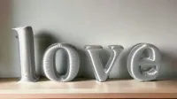 Lettres décoratives amour façon ballon — photo 2