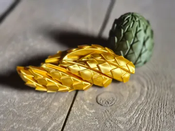 Objeto manipulable: Spiral Dragon Egg Fidget — vista de referencia 3