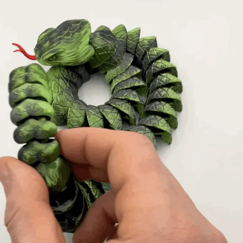 ARTICULATED RATTLE SNAKE!!! PRINT IN PLACE! view 2