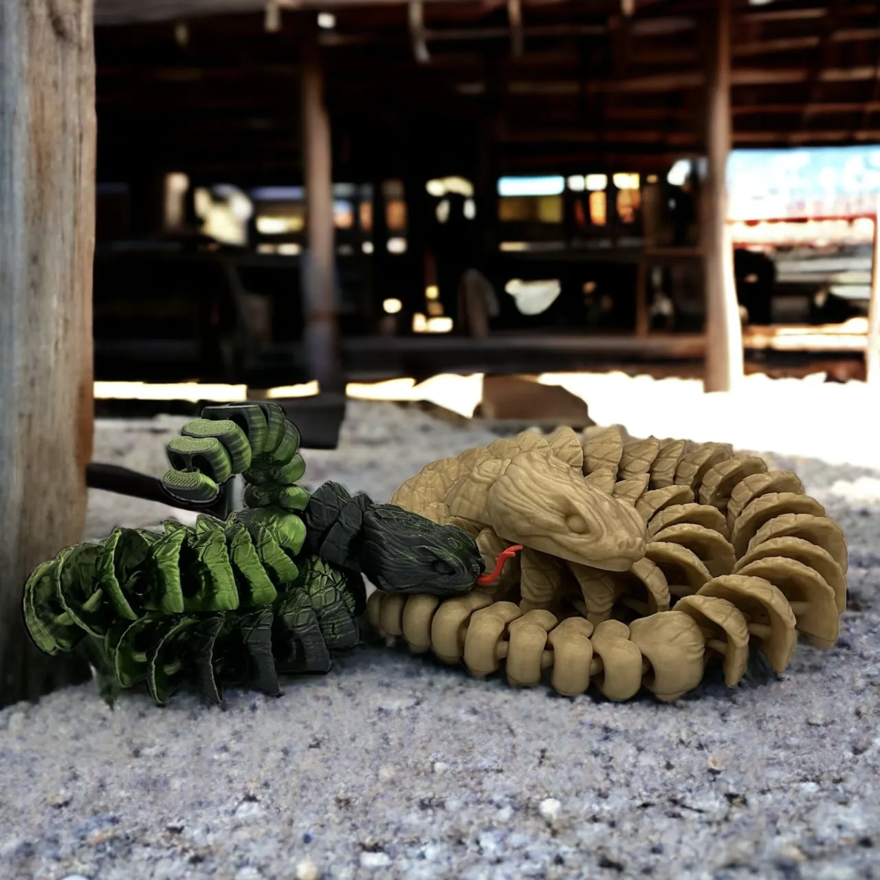 ARTICULATED RATTLE SNAKE!!! PRINT IN PLACE! view 4