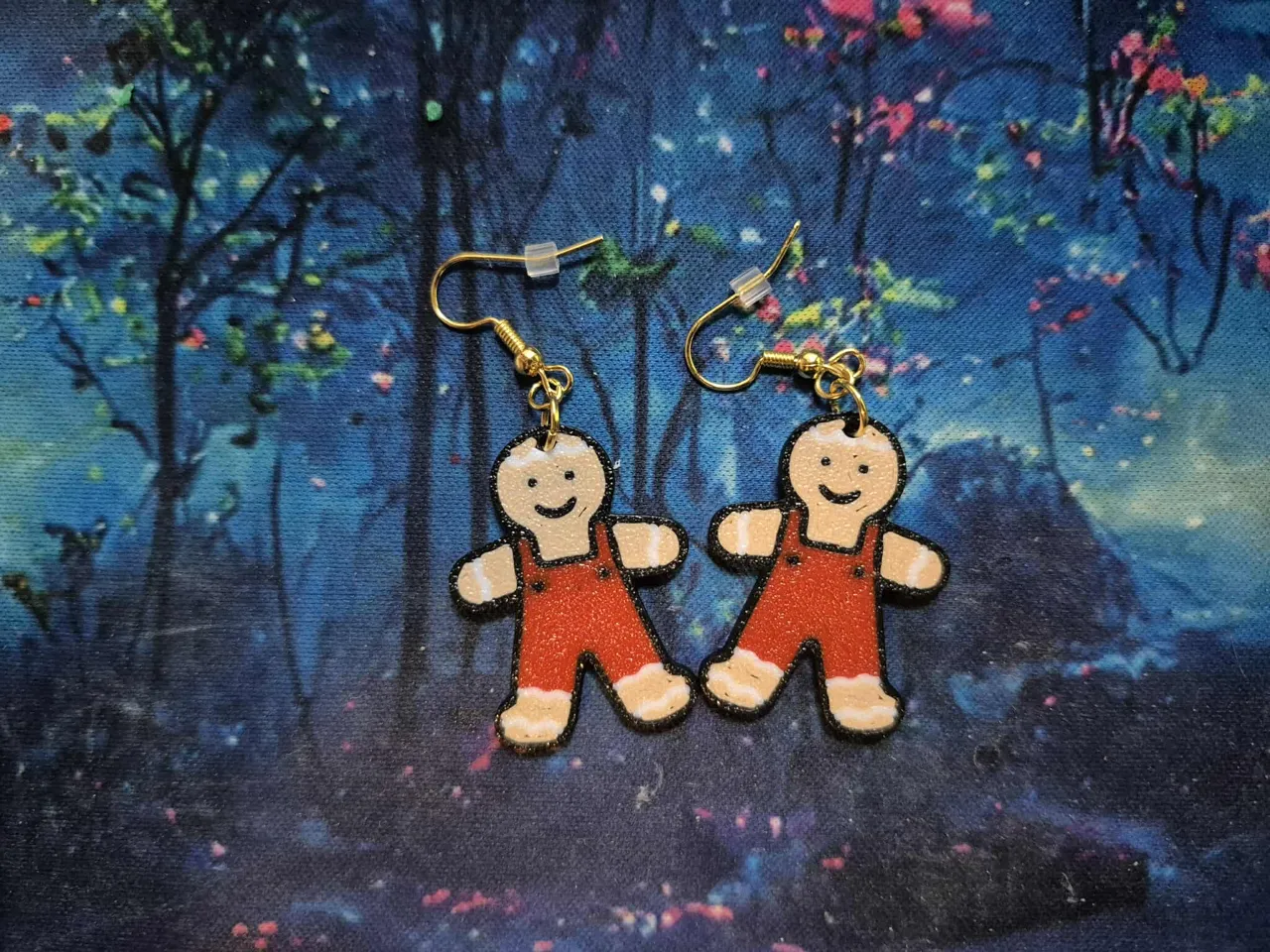 Gingerbread Boy Earrings view 2