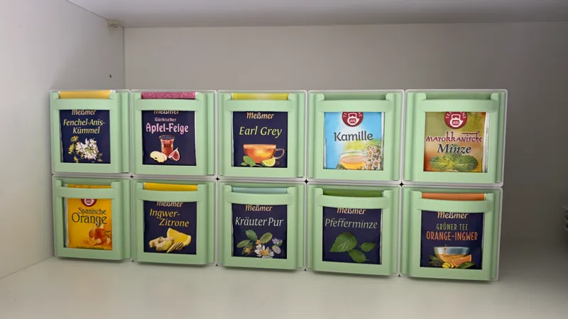 Tea Organizer (up to 25 Tea Bags per Insert)