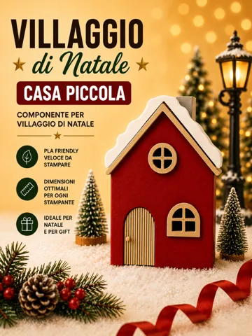 Soporte: Villaggio di Natale – Casa Piccola Illuminabile — vista de referencia 2