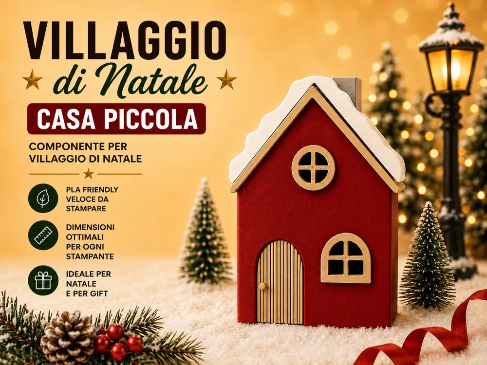 Soporte: Villaggio di Natale – Casa Piccola Illuminabile. Referencia del modelo original.