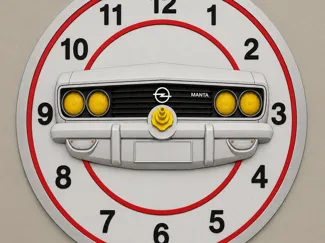opel mant ai generated mini clock