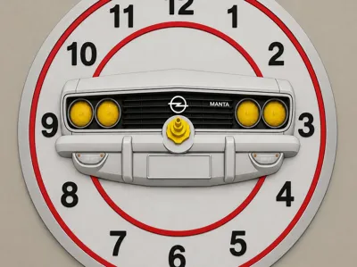 opel mant ai generated mini clock 