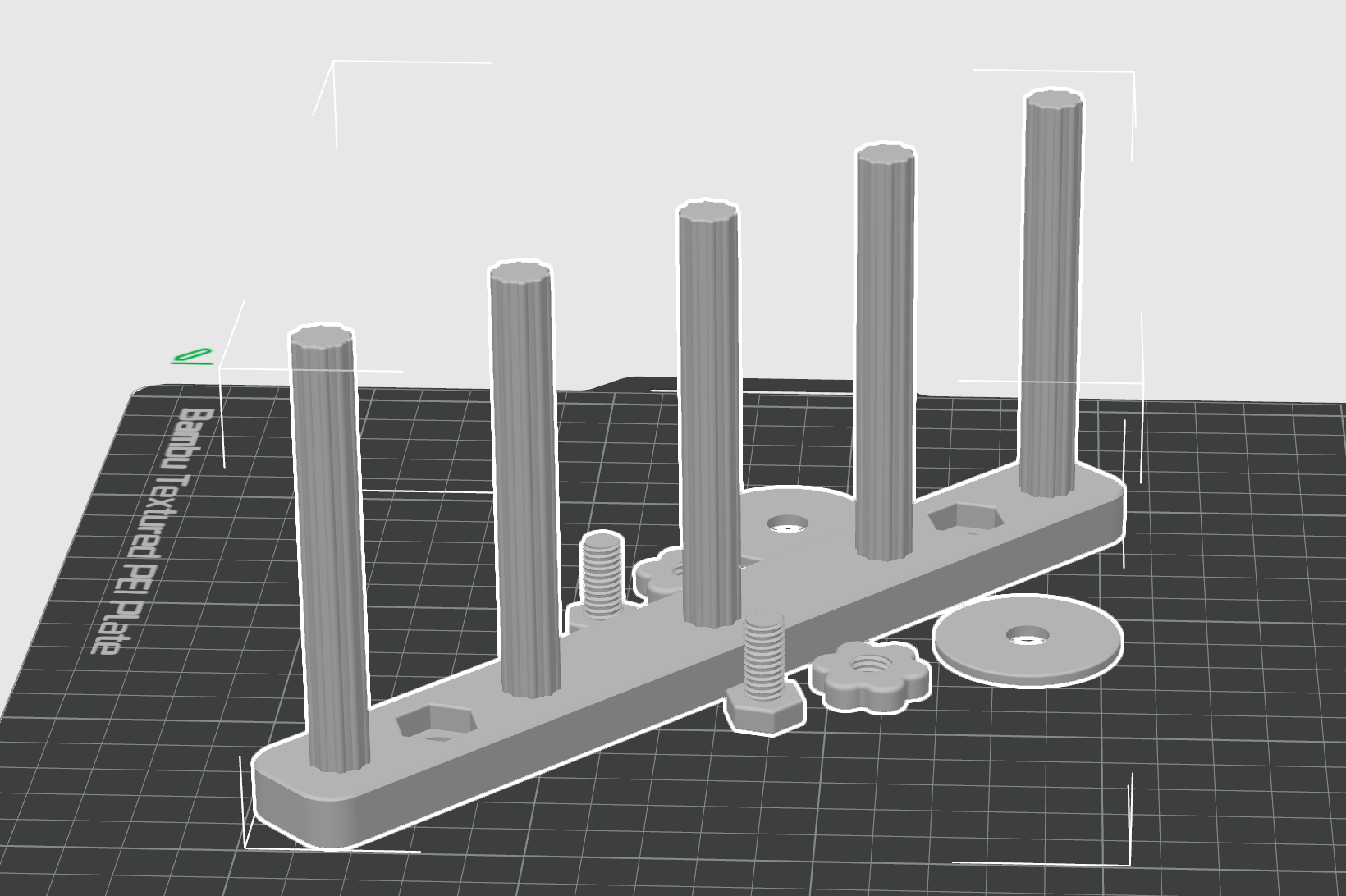 Miniatura 2 do modelo 3D 小鸟楼梯站杆