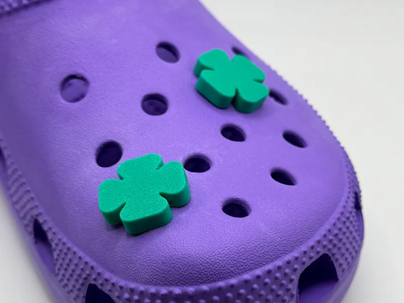 Shamrock Clover Croc Lucky Charm | St Patricks Day
