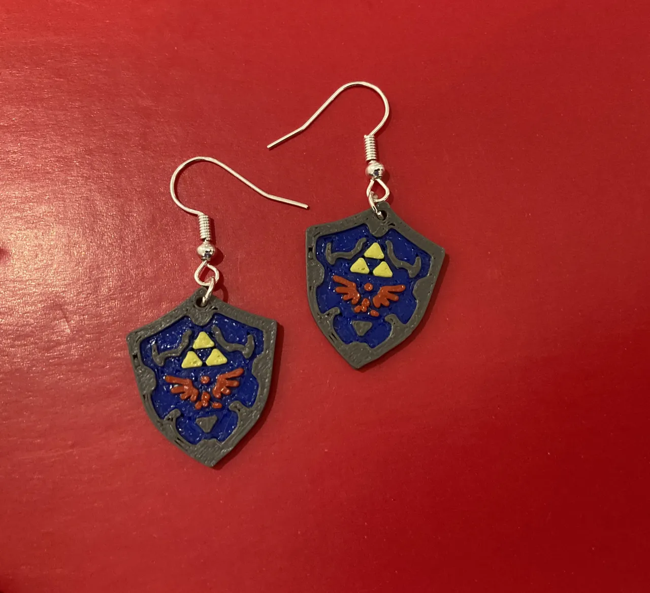 Zelda inspired Shield Earrings view 2