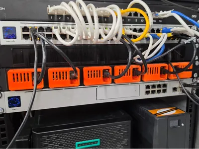 rack 1U 19 inch raspberry pi 4 and 5 with poe hat