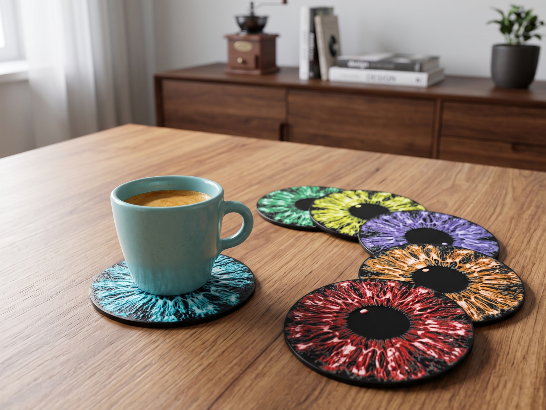 Ultra-Realistic Iris Coasters | Infinite Colors - 1