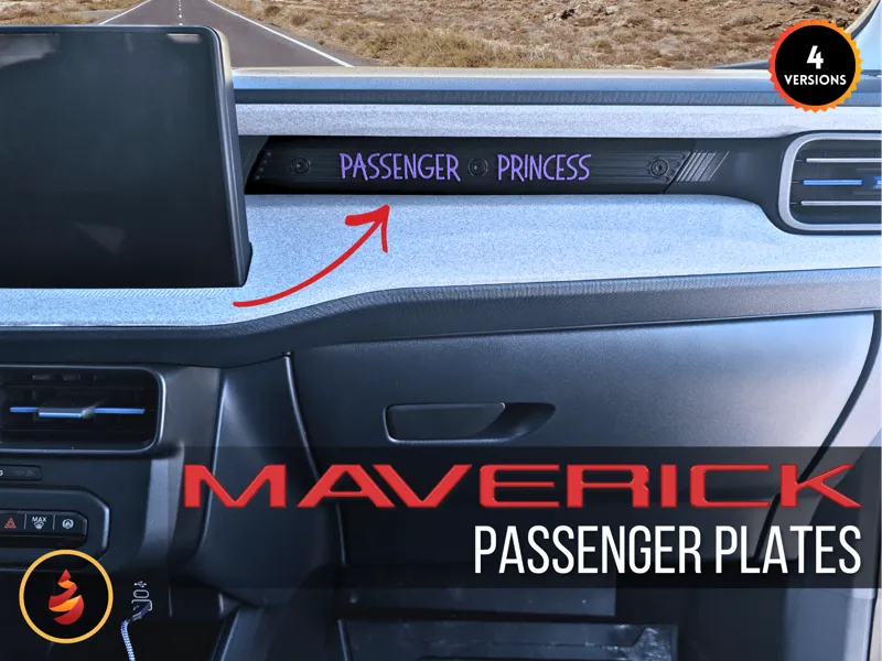 Maverick Passenger Plates