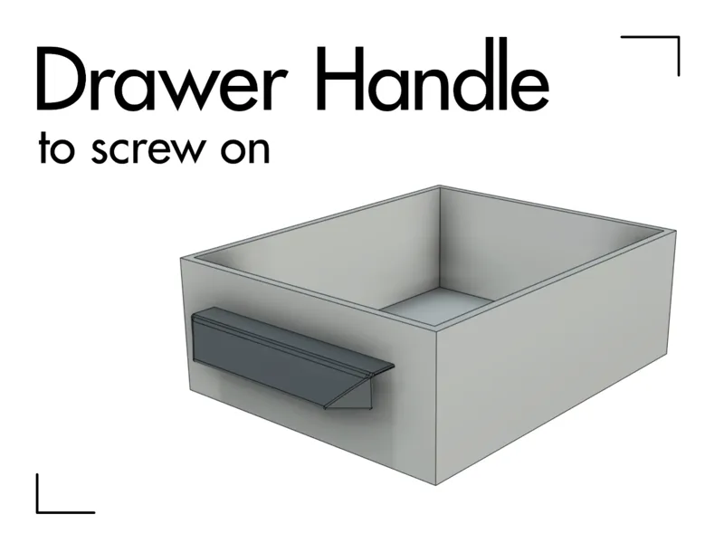 Drawer Handle to screw on