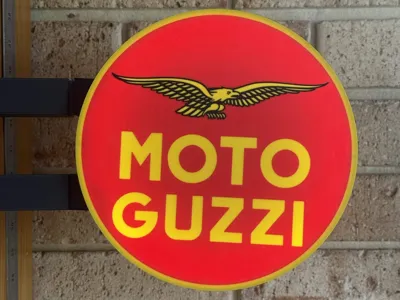 Moto Guzzi Singal or double sided lightbox