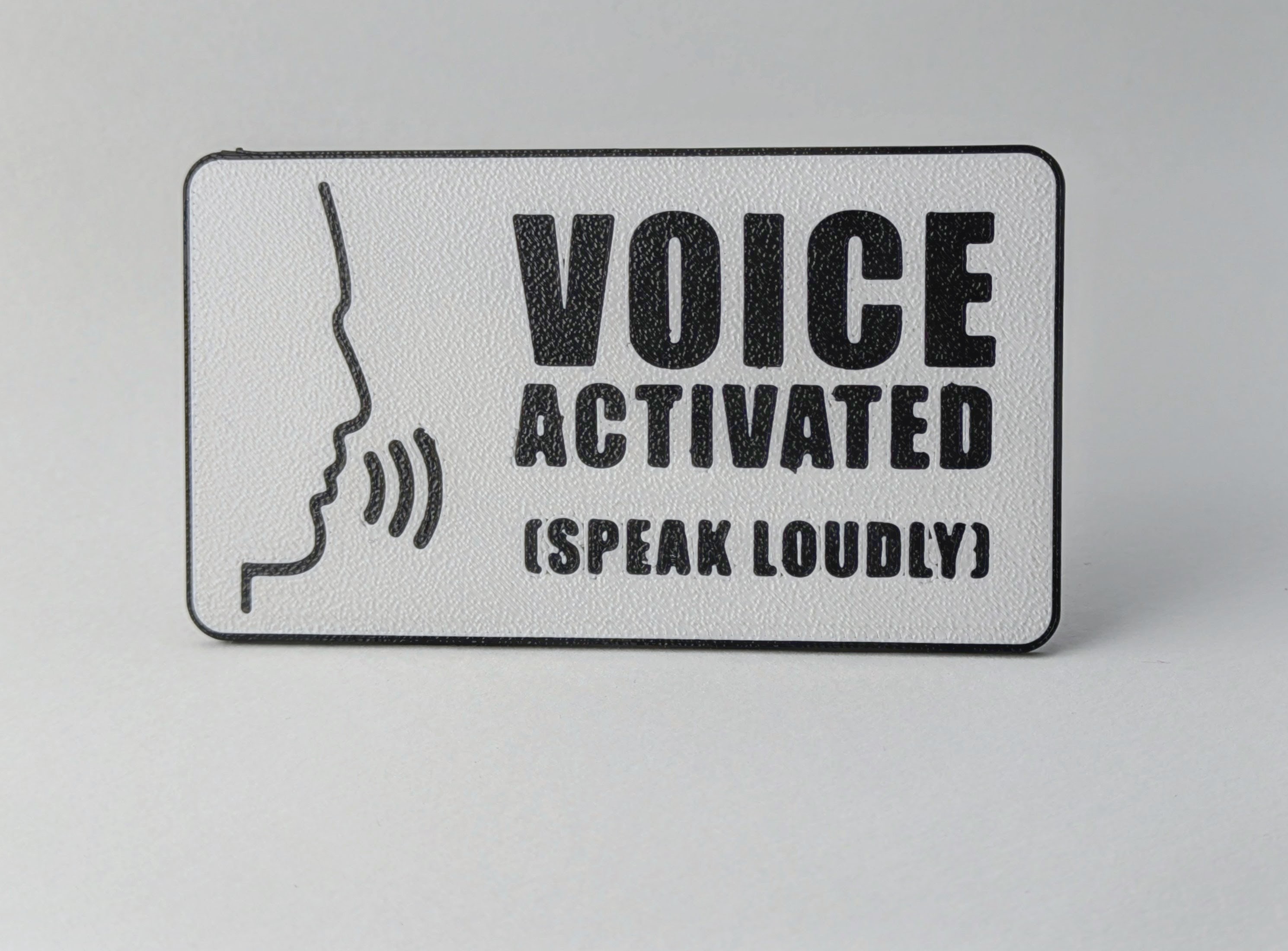 Miniatura 1 do modelo 3D Voice activated sign