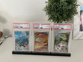 Halter für 3 gegradete PSA-Karten - Vitrine