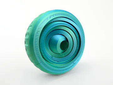 Objeto manipulable: 5 Ring Gyro Fidget Toy - Print in Place — vista de referencia 3